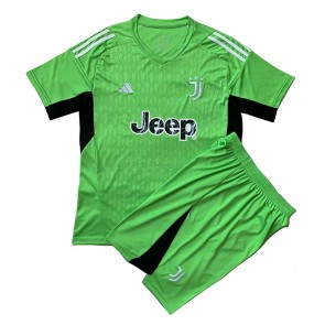 Juventus Målmand Replika Babytøj Udebanesæt Børn 2023-24 Kortærmet (+ Korte bukser)